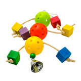 Maxbell Bird Parrot Toy Hanging Bell Pet Bird Cage Hammock Swing Hanging Toy Type 2