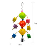 Maxbell Bird Parrot Toy Hanging Bell Pet Bird Cage Hammock Swing Hanging Toy Type 2