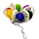 Maxbell Bird Toy Conure Foraging Hanging Toy for Small Medium Parrots  Type 1