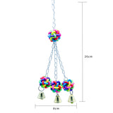 Maxbell Pet Bird Parrot  Biting Ball Toys with Bells Hanging Pet Parrot Supplies