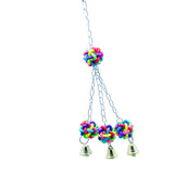 Maxbell Pet Bird Parrot  Biting Ball Toys with Bells Hanging Pet Parrot Supplies