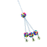 Maxbell Pet Bird Parrot  Biting Ball Toys with Bells Hanging Pet Parrot Supplies