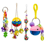 Maxbell Bird Parrot Toys Hanging Bell Pet Bird Cage Hammock Swing Toy Type 1