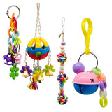 Maxbell Bird Parrot Toys Hanging Bell Pet Bird Cage Hammock Swing Toy Type 1