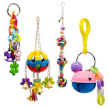 Maxbell Bird Parrot Toys Hanging Bell Pet Bird Cage Hammock Swing Toy Type 1