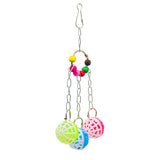 Maxbell Bird Parrot Toy Hanging Bell Pet Bird Cage Hammock Swing Hanging Toy Type 5