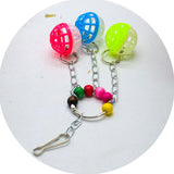 Maxbell Bird Parrot Toy Hanging Bell Pet Bird Cage Hammock Swing Hanging Toy Type 5