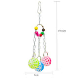 Maxbell Bird Parrot Toy Hanging Bell Pet Bird Cage Hammock Swing Hanging Toy Type 5