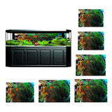 Maxbell 3D Coral Aquarium Background Sticker Fish Tank Wall Decoration Painting XS