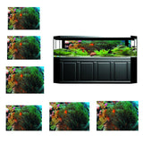 Maxbell 3D Coral Aquarium Background Sticker Fish Tank Wall Decoration Painting XS