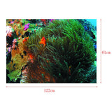 Maxbell 3D Coral Aquarium Background Sticker Fish Tank Wall Decoration Painting XXL