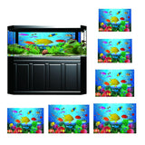 Maxbell Aquarium 3D Background Sticker Fish Tank Wall Decoration Painting XS