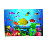 Maxbell Aquarium 3D Background Sticker Fish Tank Wall Decoration Painting XS
