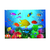 Maxbell Aquarium 3D Background Sticker Fish Tank Wall Decoration Painting M