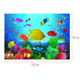 Maxbell Aquarium 3D Background Sticker Fish Tank Wall Decoration Painting XXL