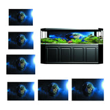 Maxbell Aquarium 3D Background Sticker Fish Tank Wall Backdrop Decoration XS