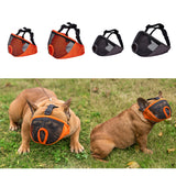 Maxbell Short Snout Dog Muzzle, Mesh Dog Muzzle Adjustable Anti Stop Bite Gray M