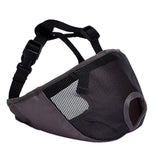 Maxbell Short Snout Dog Muzzle, Mesh Dog Muzzle Adjustable Anti Stop Bite Gray M