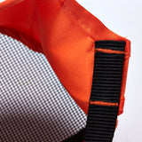 Maxbell Short Snout Dog Muzzle, Mesh Dog Muzzle Adjustable Anti Stop Bite Orange M