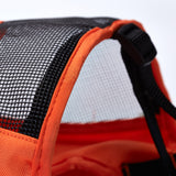 Maxbell Short Snout Dog Muzzle, Mesh Dog Muzzle Adjustable Anti Stop Bite Orange M