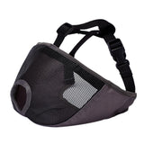 Maxbell Short Snout Dog Muzzle, Mesh Dog Muzzle Adjustable Anti Stop Bite Gray XL