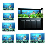 Maxbell Aquarium Background HD Picture Reptile Vivarium Wallpaper Mermaid XS