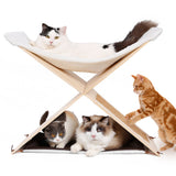 Maxbell Two-double Floor Pet Cat Scratcher House Simple Decorative House for Pet Cat
