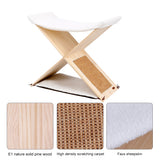 Maxbell Two-double Floor Pet Cat Scratcher House Simple Decorative House for Pet Cat