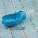 Maxbell Portable Outdoor Travel Pet Dog Leakproof Water Bottle Drinking Bowl Blue