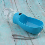 Maxbell Portable Outdoor Travel Pet Dog Leakproof Water Bottle Drinking Bowl Blue