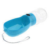 Maxbell Portable Outdoor Travel Pet Dog Leakproof Water Bottle Drinking Bowl Blue