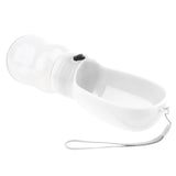 Maxbell Portable Outdoor Travel Pet Dog Leakproof Water Bottle Drinking Bowl White