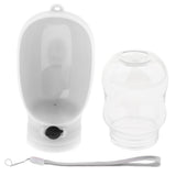 Maxbell Portable Outdoor Travel Pet Dog Leakproof Water Bottle Drinking Bowl White