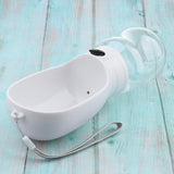 Maxbell Portable Outdoor Travel Pet Dog Leakproof Water Bottle Drinking Bowl White