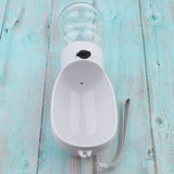 Maxbell Portable Outdoor Travel Pet Dog Leakproof Water Bottle Drinking Bowl White