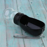 Maxbell Portable Outdoor Travel Pet Dog Leakproof Water Bottle Drinking Bowl Black