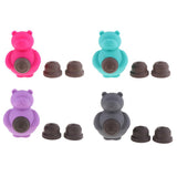 Maxbell 1 Pc Pet Dogs Puppies Chewing Little Bear Toy with Silicone Biscuits Red