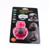 Maxbell 1 Pc Pet Dogs Puppies Chewing Little Bear Toy with Silicone Biscuits Red
