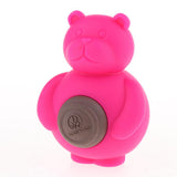 Maxbell 1 Pc Pet Dogs Puppies Chewing Little Bear Toy with Silicone Biscuits Red