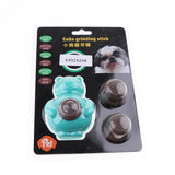 Maxbell 1 Pc Pet Dogs Puppies Chewing Little Bear Toy with Silicone Biscuits Blue