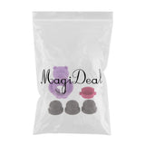Maxbell 1 Pc Pet Dogs Puppies Chewing Little Bear Toy with Silicone Biscuits Purple