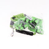 Maxbell Pet leash with chest strap collar three-piece Green L