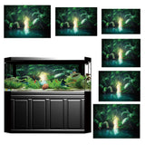 Maxbell 3D HD Print Single Adhesive Picture Backdrop for Fish Tank Aquarium 61x30cm