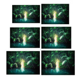 Maxbell 3D HD Print Single Adhesive Picture Backdrop for Fish Tank Aquarium 61x30cm