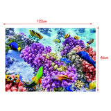 Maxbell Aquarium Fish Tank Landscape Sticker Fish Tank Wall Decor Picture 122x46cm