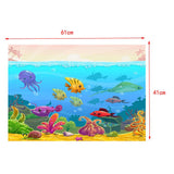 Maxbell Fish Tank Landscape Poster Fish Tank Wall Background Wallpaper  61x41cm