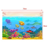Maxbell Fish Tank Landscape Poster Fish Tank Wall Background Wallpaper 76x46cm