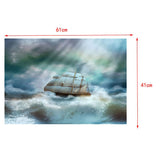 Maxbell Fish Tank Landscape Poster Fish Tank Wall Background Decor Picture 61x41cm