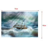 Maxbell Fish Tank Landscape Poster Fish Tank Wall Background Decor Picture 76x46cm