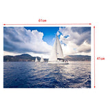 Maxbell 3D Aquarium Fish Tank Adhesive Poster Fish Tank Wall Background 61x41cm